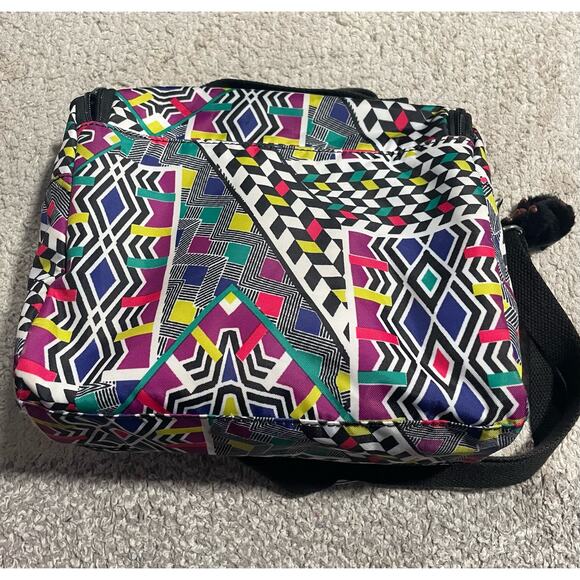 Kipling Lunch Box Insulated Crossbody Strap with Monkey Funky Pattern AC7256-095 - Picture 9 of 15